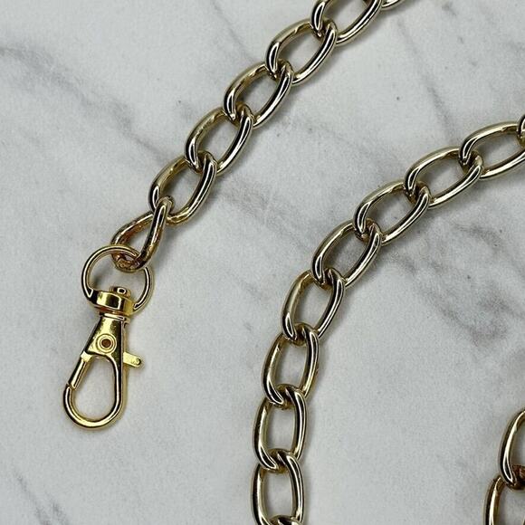 Gold Tone Chain Link Purse Handbag Replacement Strap ✨ - Picture 2 of 11
